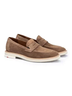 Leren mocassins lichtbruin