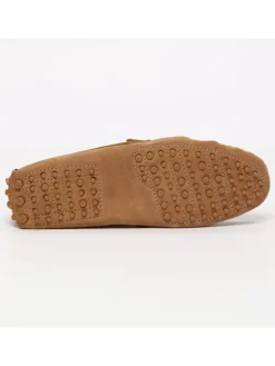 Leren mocassins lichtbruin