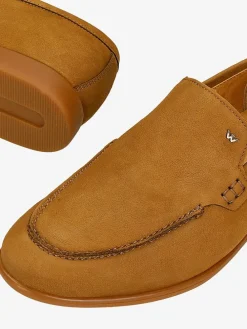 Leren mocassins lichtbruin