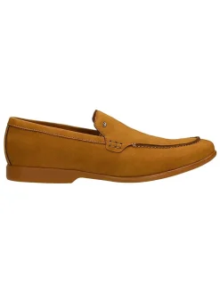 Leren mocassins lichtbruin