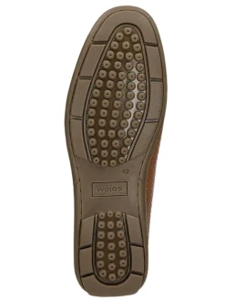 Leren mocassins lichtbruin