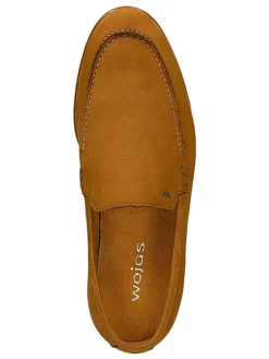 Leren mocassins lichtbruin