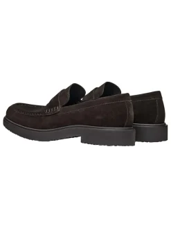 Leren mocassins 