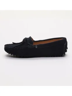Leren mocassins 