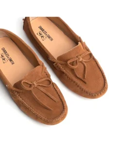 Leren mocassins 