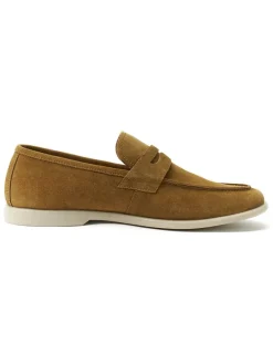 Leren mocassins 