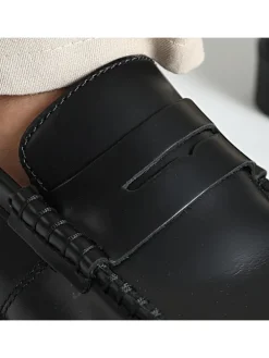Leren mocassins 