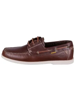 Leren mocassins "Search" lichtbruin