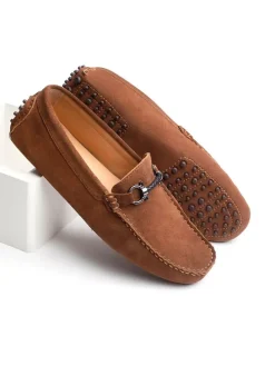 Leren mocassins 