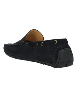 Leren mocassins zwart