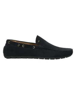 Leren mocassins zwart