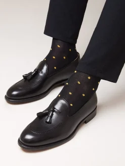 Leren mocassins zwart