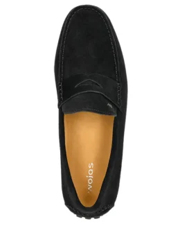 Leren mocassins zwart