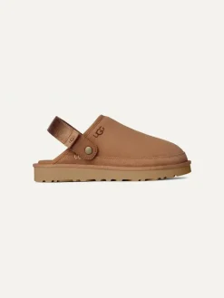 Leren pantoffels "Goldencoast II" lichtbruin