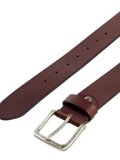 Leren riem donkerbruin