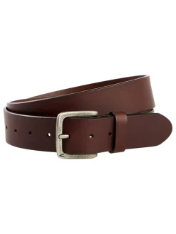 Leren riem donkerbruin