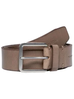Leren riem taupe