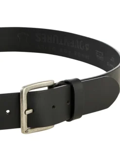 Leren riem zwart