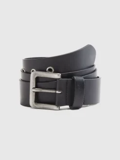 Leren riem zwart
