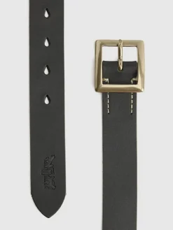 Leren riem zwart