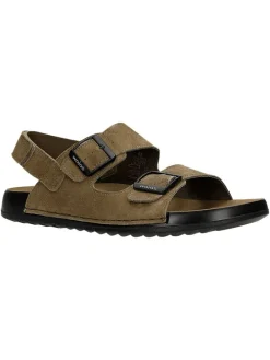 Leren sandalen beige