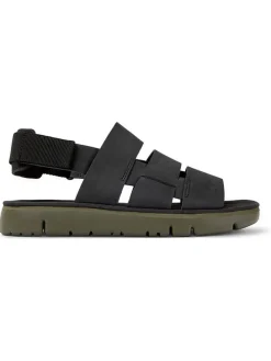 Leren sandalen zwart