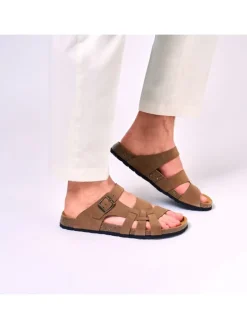 Leren slippers 