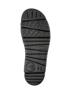 Leren slippers antraciet
