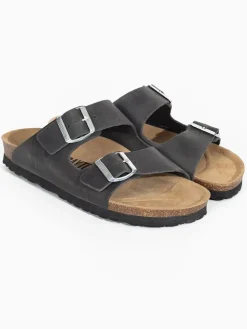 Leren slippers