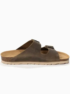 Leren slippers 