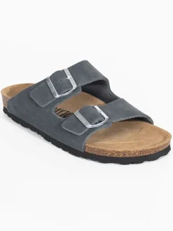 Leren slippers 
