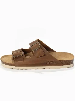 Leren slippers