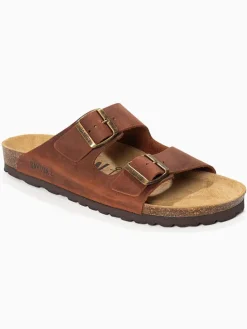 Leren slippers 