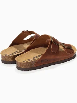 Leren slippers 