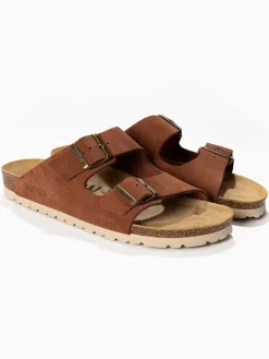 Leren slippers 