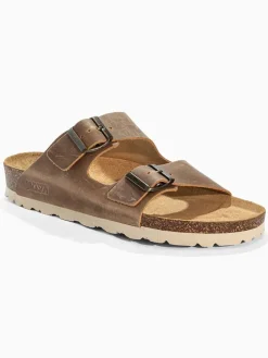 Leren slippers 