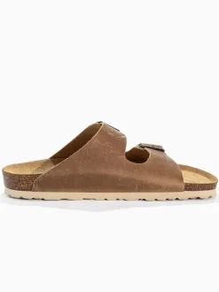 Leren slippers 