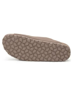 Leren slippers bruin