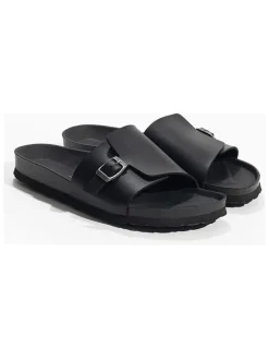 Leren slippers 