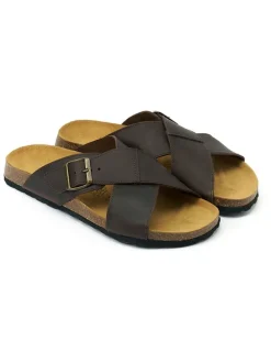 Leren slippers 