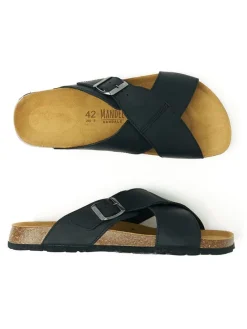 Leren slippers 