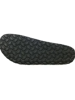 Leren slippers zwart