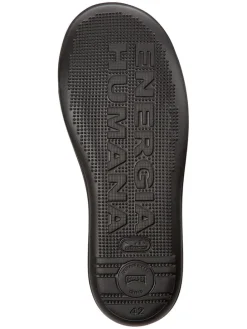 Leren sneakers antraciet