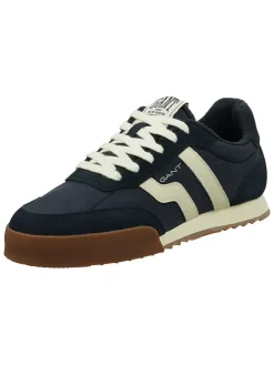 Leren sneakers "Baylle" donkerblauw
