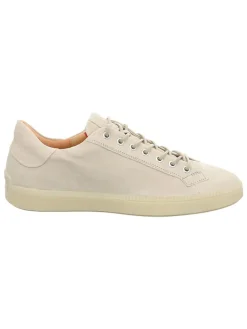 Leren sneakers beige
