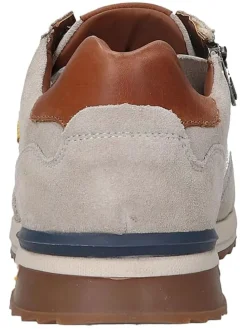 Leren sneakers beige/wit/lichtbruin