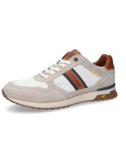 Leren sneakers beige/wit/lichtbruin
