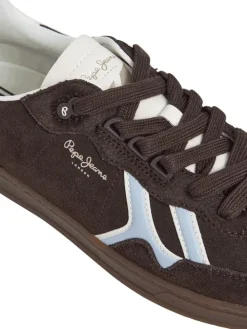 Leren sneakers bruin