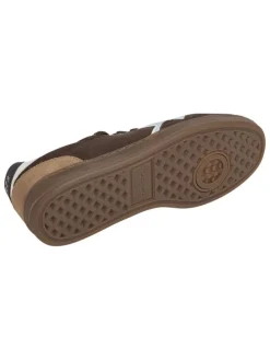 Leren sneakers bruin