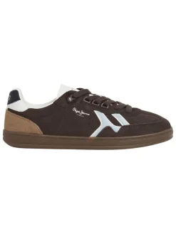 Leren sneakers bruin